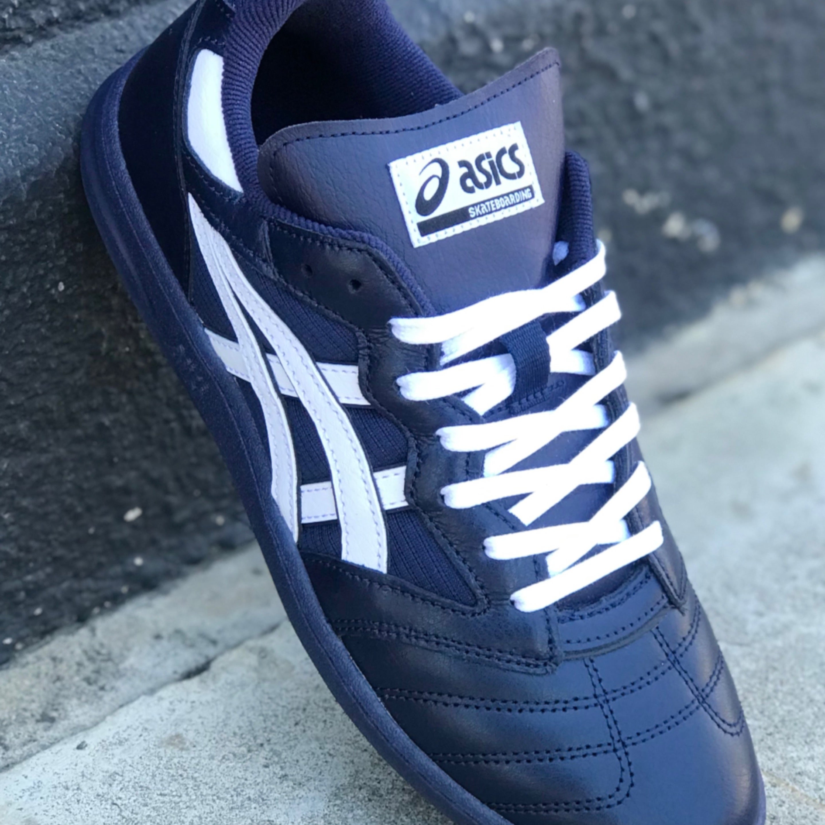 ASICS Leggerezza FB Navy/White | Ceremony Skate Shop